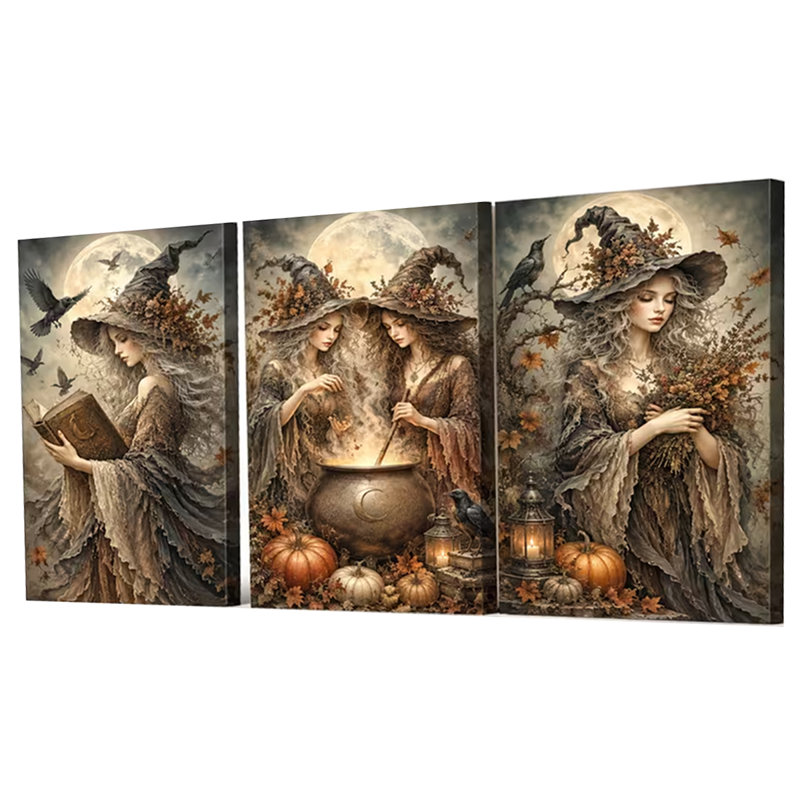 3 Piece Wrapped Canvas Wall Art, 90cm H x 60cm W