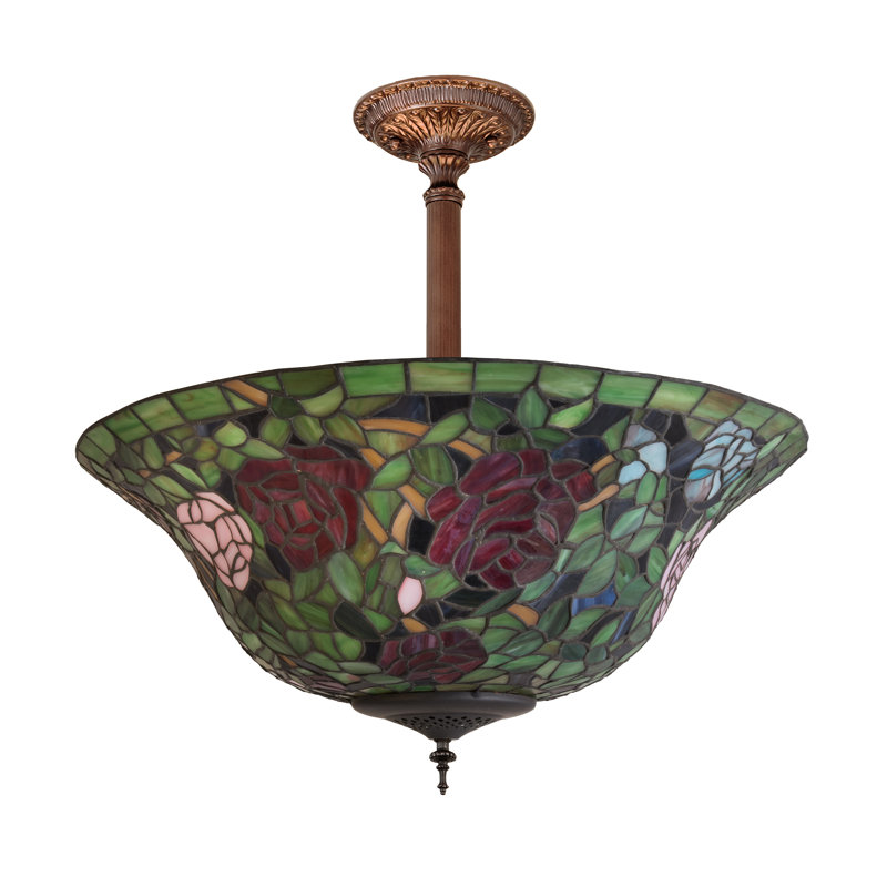 Glass Semi Flush Mount