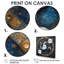 «Blue Pisces Astrology Cosmic Compass I - Astronomie, art mural-45025672-45025671