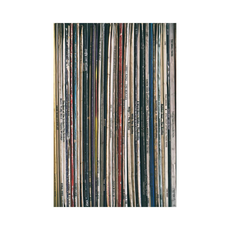 Collection de vinyle I par Tom Quartermaine - photographie sur toile tendue, H 60 po x l 40po x P 1,5 po