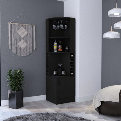 Unité de rangement pour 8 pièces à 2 tablettes, noir, moderne