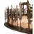 Rustic Lodge Mica Semi Flush Mount