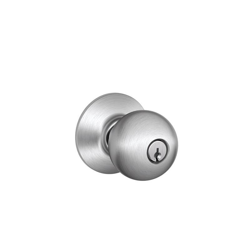 F Series Orbit Keyed Entry Lever with Elan Rosette, Keyed Different, Yes, Bright Brass