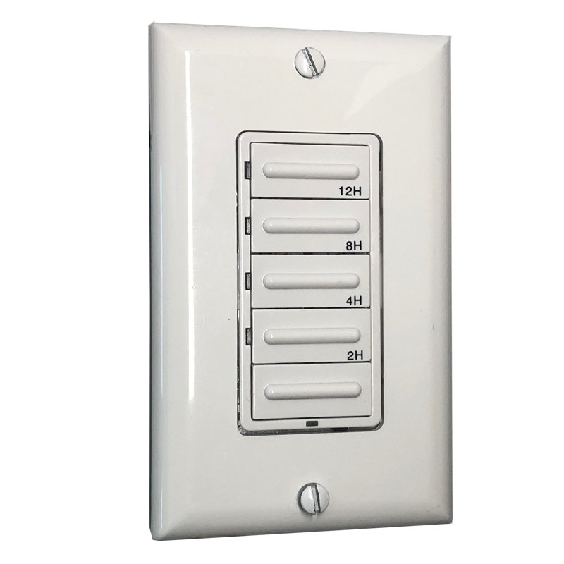 Minuterie de compte à rebours câblée par Levition 15 amp Leviton DC112-1LW 2h / 4h / 8h / 12h