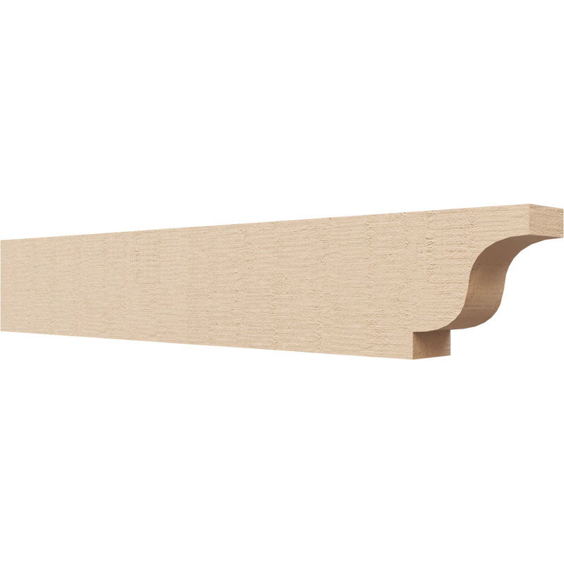 Queue de chevron Newport Woodgrain TimberThane, brun clair apprêté, H 4 po x l 24 po x P 2 po