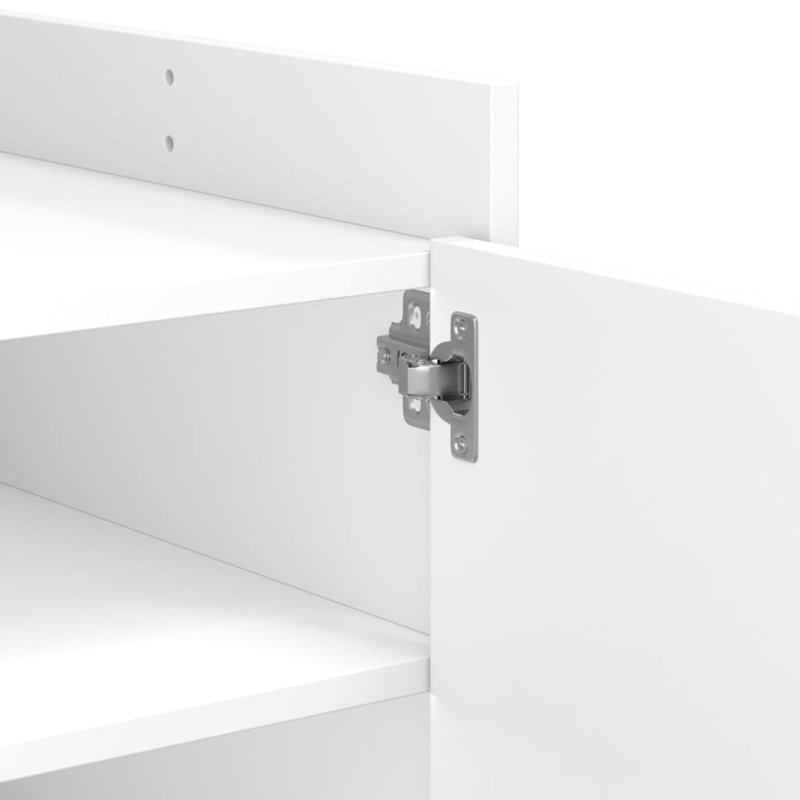 Ruzina Coffee Table with Storage, White, 50cm H x 80cm L x 50cm W