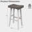 24"/31" Solid Wood Backless Saddle Counter Stool with Footrest-1811263814-1811263815