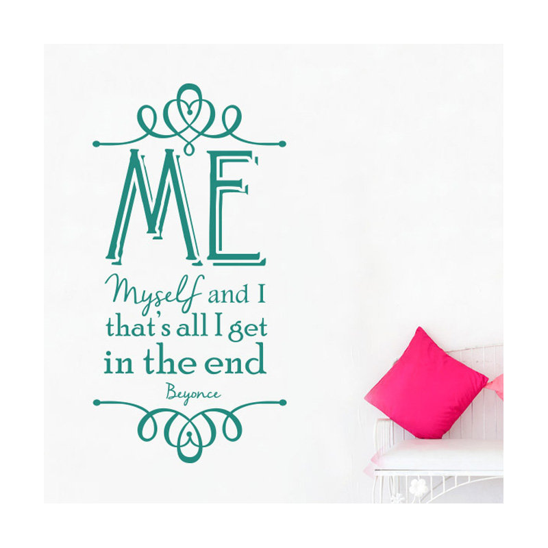Wall Decal, Aqua Green, Large