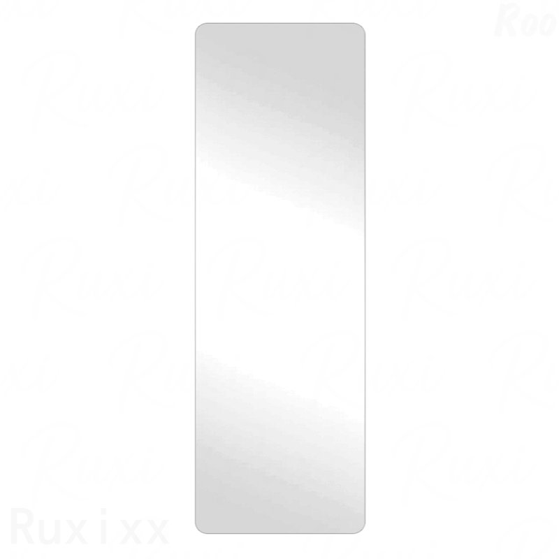 Miroir d'appoint mural rond 5 mm en verre argenté, 59,05 po x 14,96 po