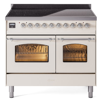 ILVE Nostalgie II Series 40 inch Induction Range with 6 Induction Elements (Glass Door)