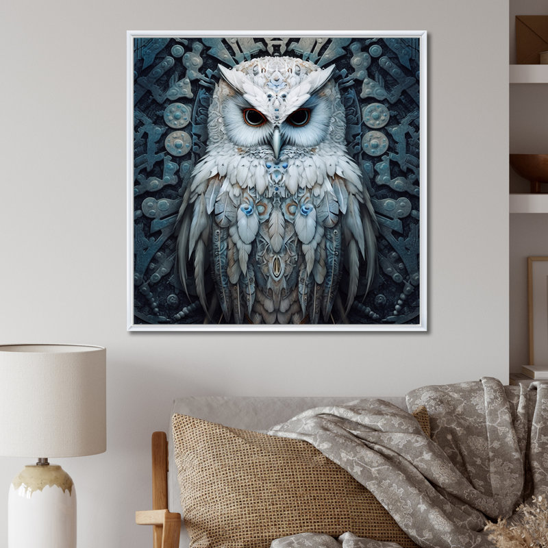 Epperly sur toile, H 36 po x l 36 po x P 1,5 po, Cadre flottant blanc
