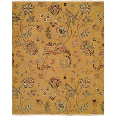 Wool Floral Indoor Rug