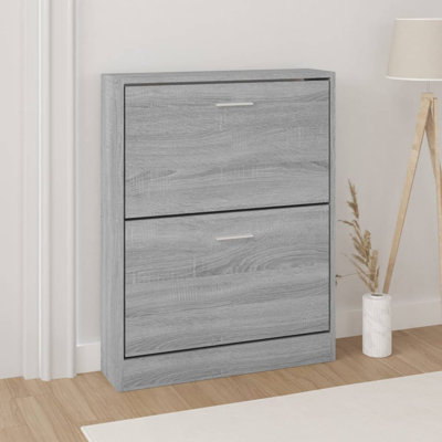 Shoe Cabinet 59x17x81 cm Engineered Wood