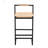 Set Of 2 Durable Bar Stools With Boho Paper Rope Woven Seats For Kitchen And Dining For Modern And Elegant Home Decor, Bar Stool-435581633