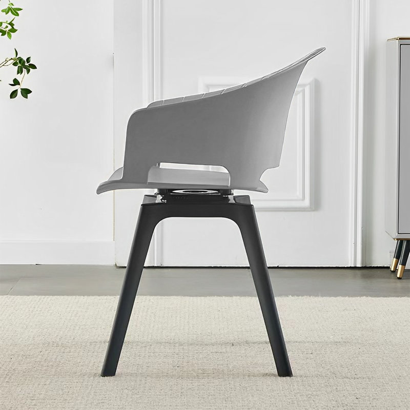 42cm H Upholstered Back Side Chair in Grey