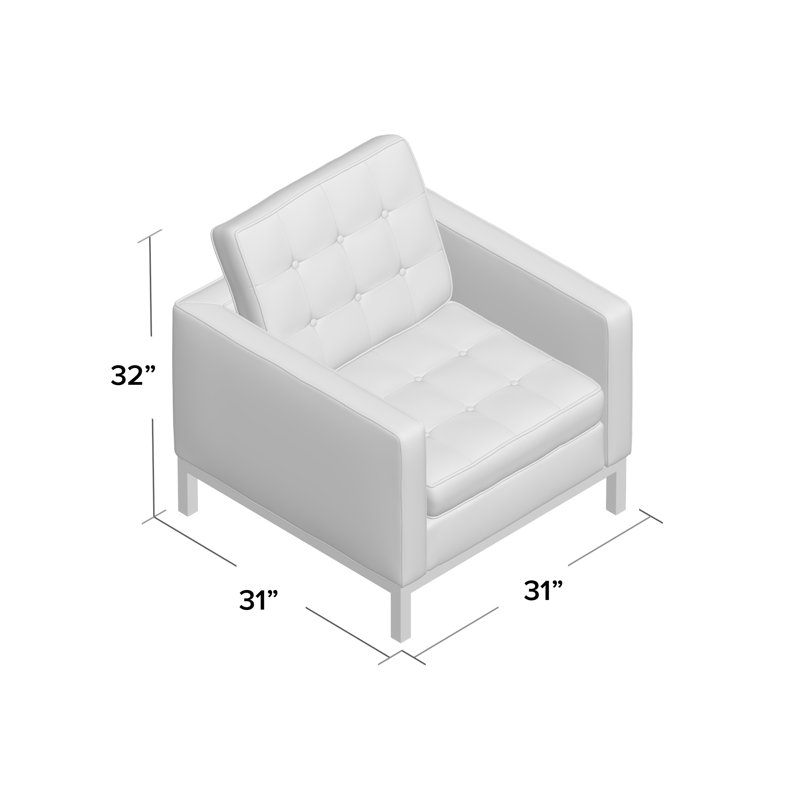 Fauteuil rembourré en tissu Loft, Granit