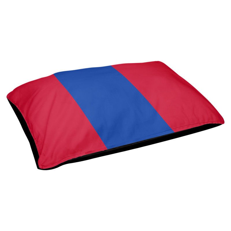 Oreiller Atlanta, Grand (L 40 po x l 50 po), Rouge / Bleu
