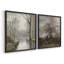 «Vintage Landscape XIX», estampe numérique encadrée - ensemble de 2-170369075-170369071