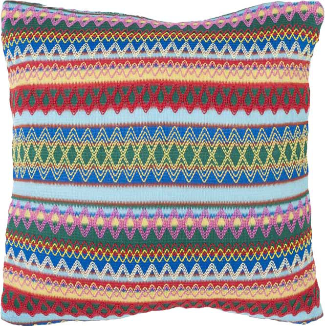 coussin géométrique Glenoaks, Blue