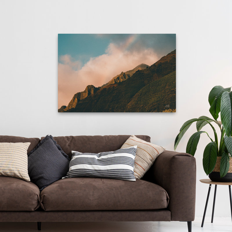 Contemporain et arc-en-ciel sur Hawaï, H 48 po x l 32 po