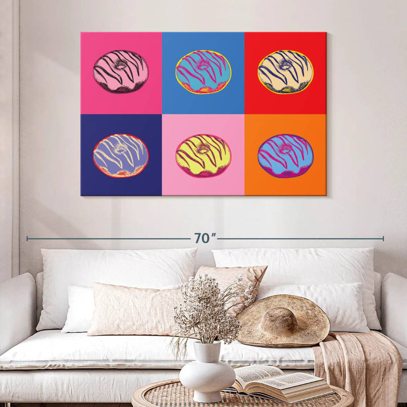 Colourful Doughnuts Pop, 32" H x 48" W