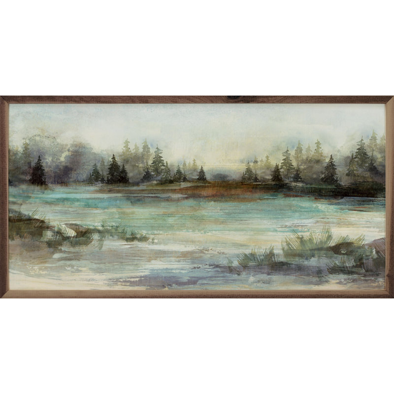 «River View 2 By Nina Blue» sur bois, H 12 po x l 24 po