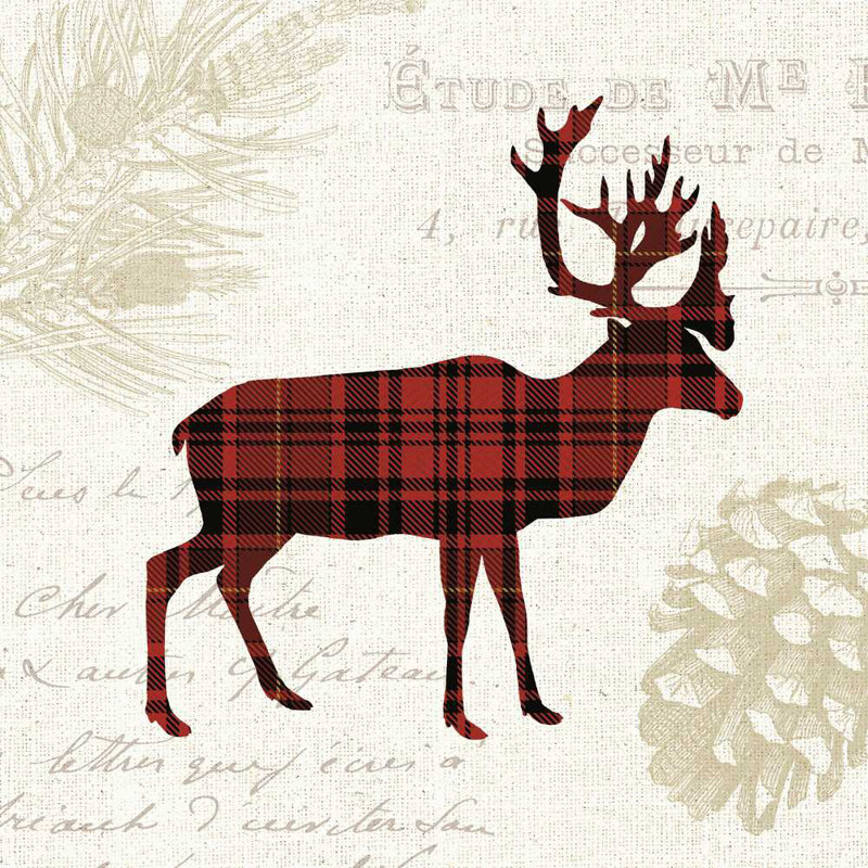 Plaid Lodge I, H 30 po x l 30 po