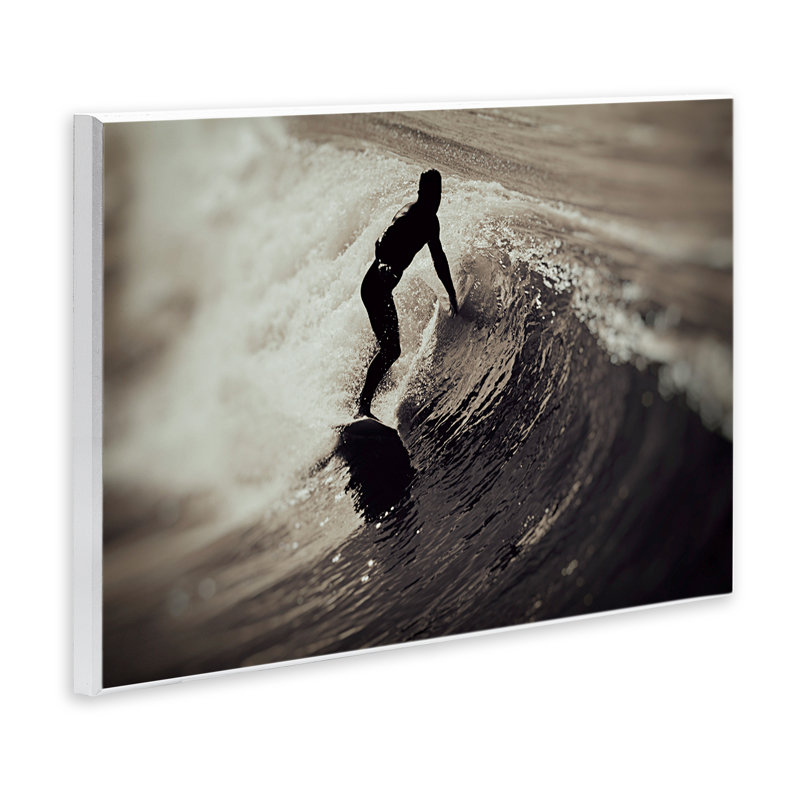 Surfer's Wave Splash Wall Plaque, design by Norm Stelfox, 10" H x 15" W