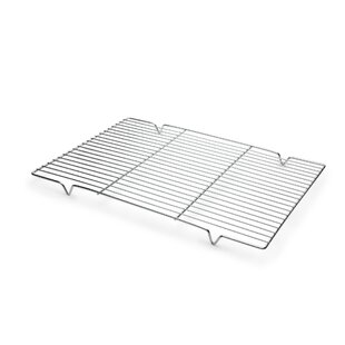 Choice 16 7/16 x 24 1/2 Chrome Plated Footed Wire Cooling Rack
