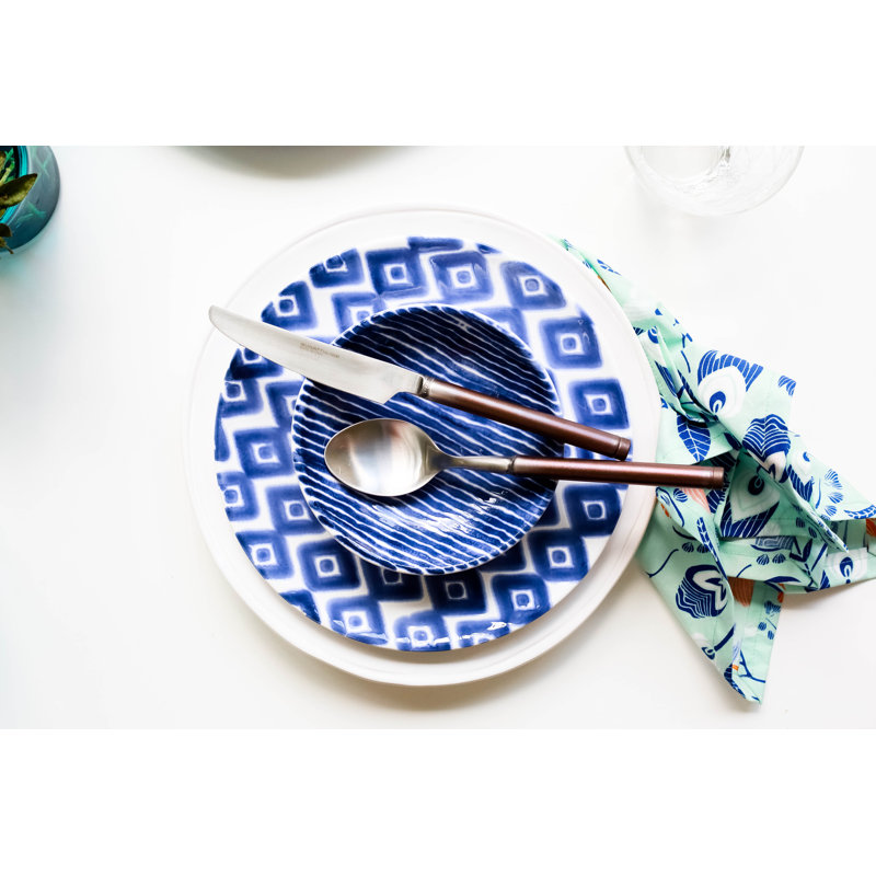 Santorini Handmade Ceramic Pasta Bowl