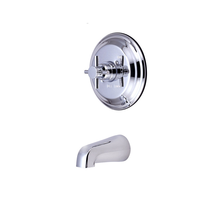 Tampa Single Handle Wall Mounted Tub Spout, Satin Nickel