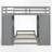 L - Shape Twin Over Twin Bunk Bed With Built-In Desk And Storage-1398898236