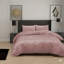 Microfiber Striped Duvet Cover Set with Matching Pillowcases and Stripe Fitted Sheet-117464237-117464239