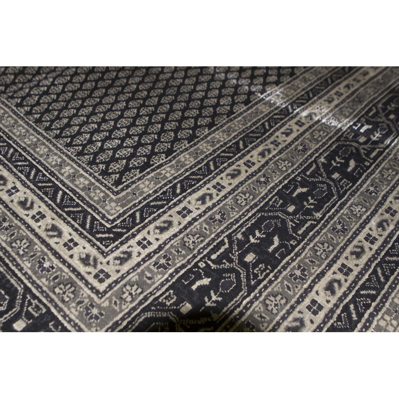 Wool Paisley Area Rug, Rectangle 9'11" x 13'10"