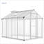 Heavy Duty Greenhouse for Outdoors with Doors and Adjustable Roof Vent Windows, Walk-in Large Sunhouse for Backyard Gardening, Heavy Duty Plant Hot House with Reinforced Frame