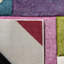 Tapis ivoire / rose à motif géométrique Severs-29575470
