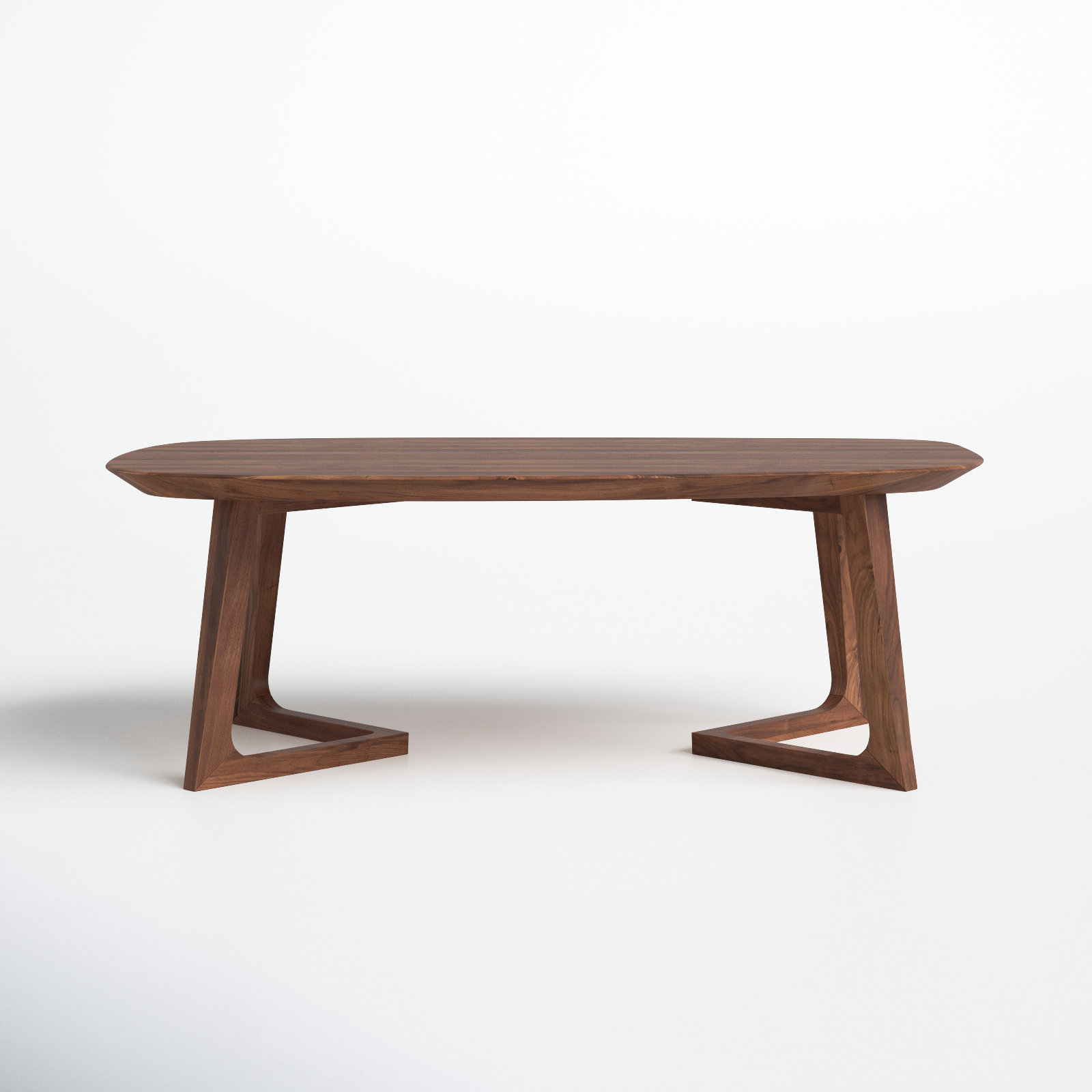 Fischer Coffee Table, 14.75" H x 42" L x 27.5" W, Walnut