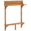 Olivan Rectangular Acacia Outdoor Balcony Table , 90cm cm W 37cm cm D