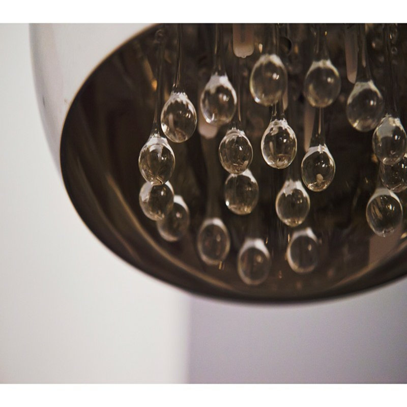 6 - Light Chrome Drum Pendant