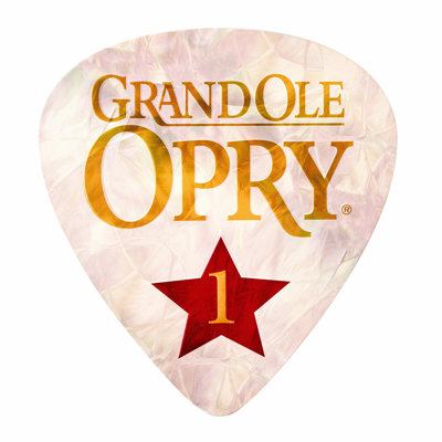 Grand Ole Opry Guitar Pick Shaped Embossed Metal Wall Sign