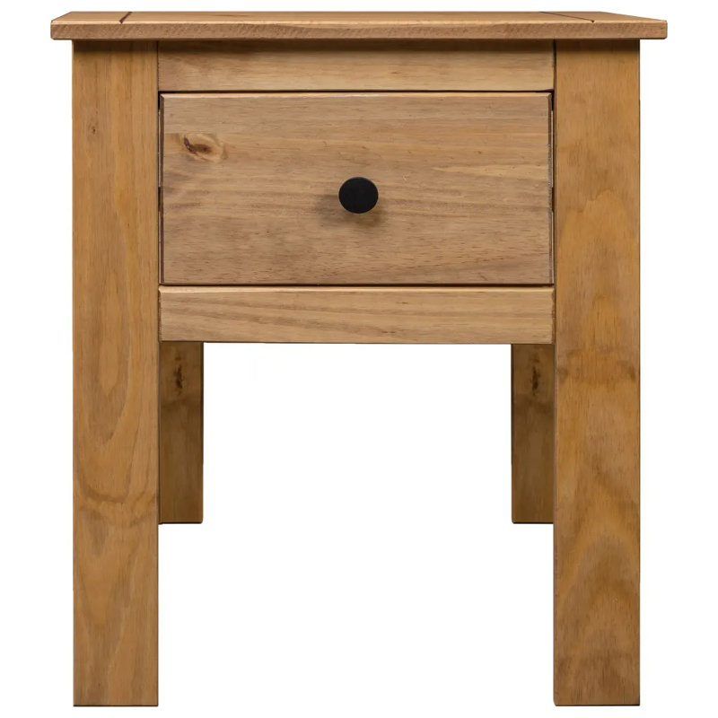 Aldeburgh 46cm W Solid Wood Bedside Table, Brown