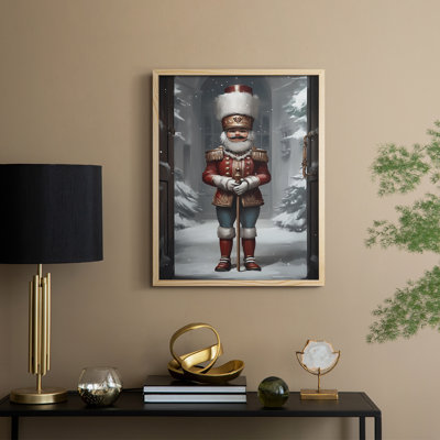 Art des Fêtes de Noël - Série 2 - CECXC, reproduction encadrée - bois massif