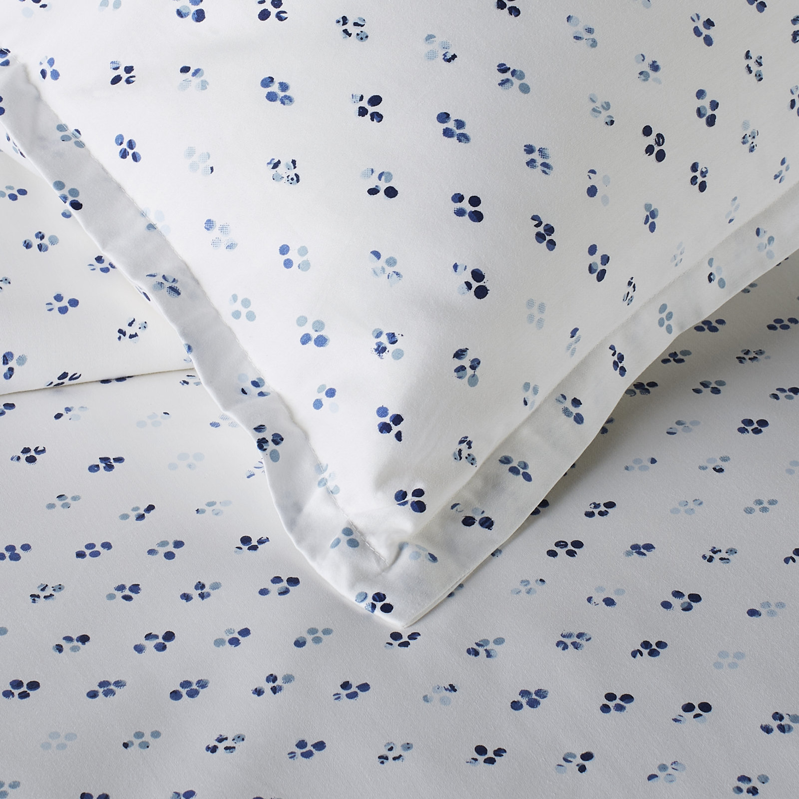 Byrne Cotton Duvet Cover Set, Twin Duvet Set + 1 Sham, Blue