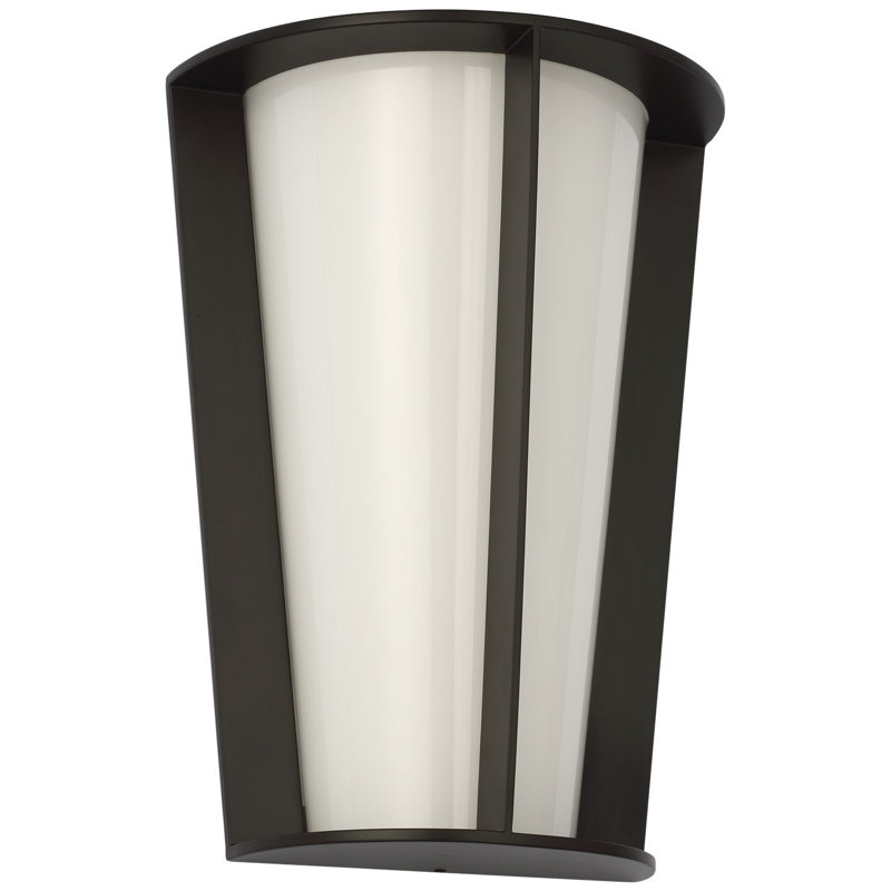 Barbara Barry Phinn 12" Tapered Sconce, Steel, Modern Iron