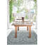 Tapis oriental bleu / gris en polypropylène tissé à la machine Rectangle-1232487380