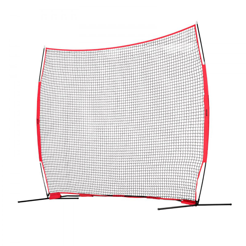 Barricade Backstop Net, 12x9 ft Ball Sports Barrier Netting, Portable Practise Equipment