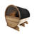 Red Cedar Barrel Sauna with Panoramic Window - 8 kW UL Certified KIP Harvia Heater - 6-8 Person