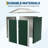 6 ft. W x 4 ft. D Outdoor Metal Storage Shed with Sloping Roof & Double Door, Green-123801746