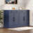 Modern Freestanding Kitchen Pantry,Buffet Food Storage, Coffee Bar Cabinet with Drawer, 2 Adjustable Shelves and 2 Door Shelves for Dining, Kitchen, Set of 2, -679511354