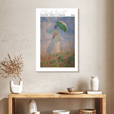 Woman With A Parasol Monet Exhibition Poster